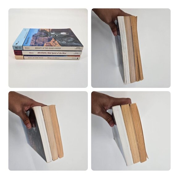 Marguerite Henry 3 Book Lot Horses Animal Books King of the Wind Mustang Brighty - Picture 11 of 12